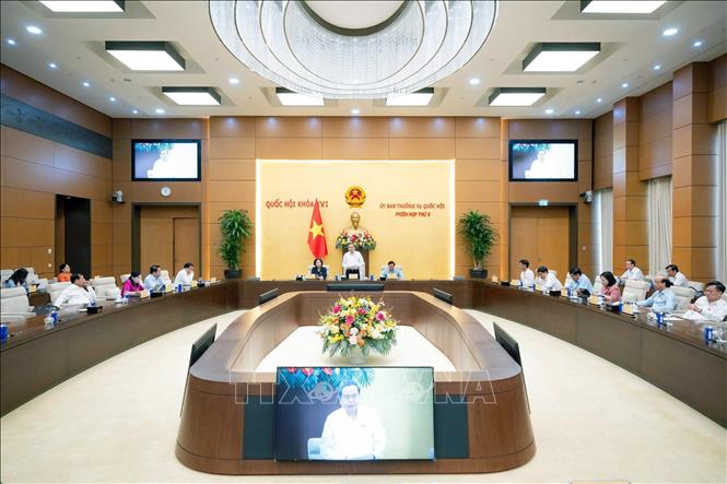Chủ tịch Quốc hội Trần Thanh Mẫn phát biểu bế mạc phiên họp. Ảnh: Doãn Tấn - TTXVN