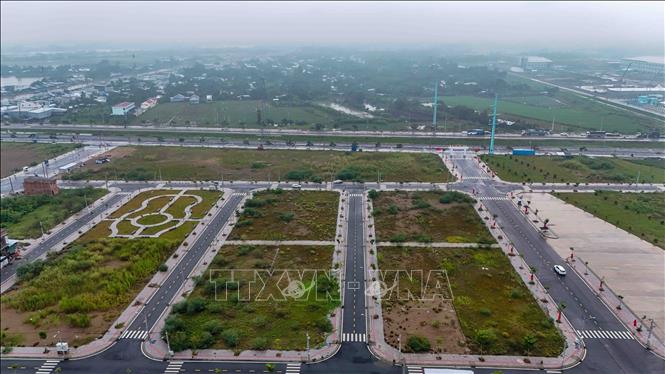 Cần Thơ đã hoàn thiện hạ tầng khu tái định cư để bố trí cho các hộ dân ảnh hưởng dự án khu công nghiệp VSIP. Ảnh: Thanh Liêm - TTXVN