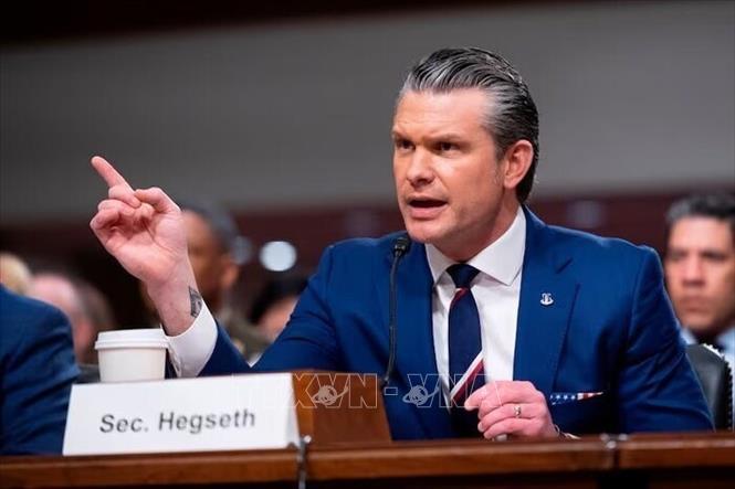 Bộ trưởng Quốc phòng Mỹ Pete Hegseth. Ảnh: IRNA/TTXVN phát