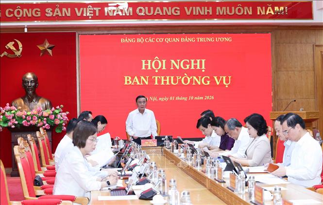 Thường trực Ban Bí thư Trần Cẩm Tú phát biểu chỉ đạo hội nghị. Ảnh: Phương Hoa - TTXVN