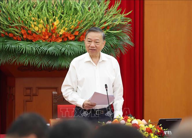 Tổng Bí thư, Chủ tịch nước Tô Lâm phát biểu chỉ đạo. Ảnh: Thống Nhất – TTXVN