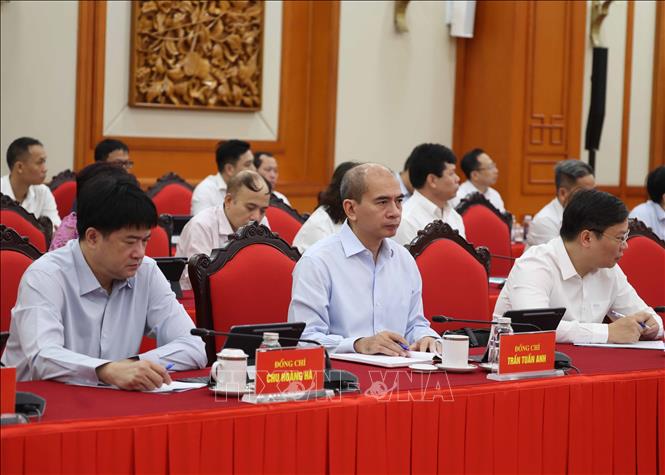 Các đại biểu tham dự cuộc làm việc. Ảnh: Thống Nhất – TTXVN