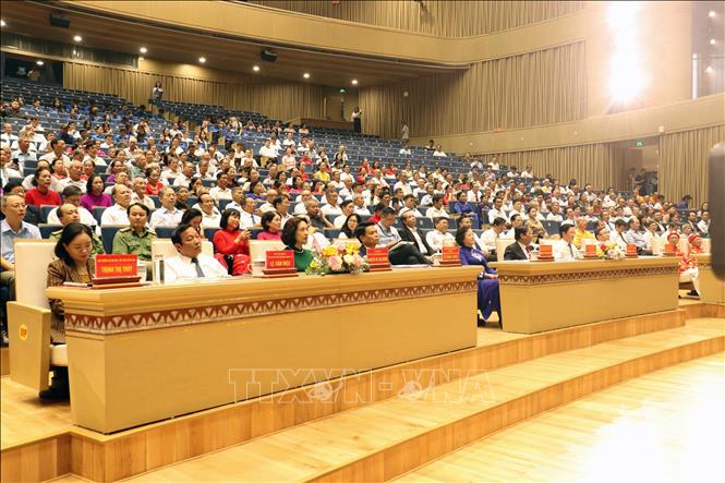 Quang cảnh Lễ phát động Tháng hành động vì người cao tuổi Việt Nam năm 2026, hưởng ứng Ngày Quốc tế Người cao tuổi 1/10. Ảnh: Hoàng Ngọc - TTXVN 