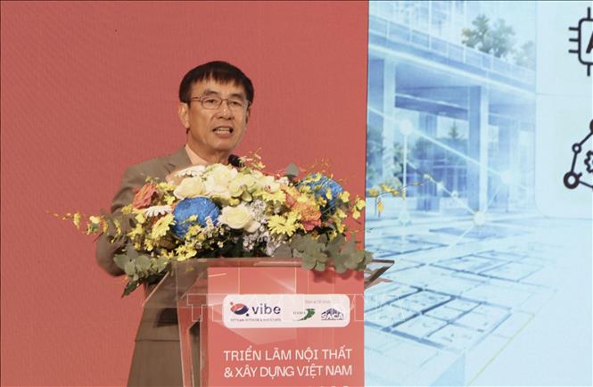 Ông Đinh Viết Duy, Trưởng ban Ứng dụng Khoa học công nghệ SACA, phát biểu tại hội thảo. Ảnh: Xuân Anh - TTXVN 