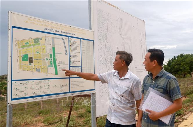 Dự án Di dân tái định cư, giải phóng mặt dự án Nhà máy điện hạt nhân Ninh Thuận 1 giải ngân vốn đạt 815 tỷ đồng/44,6%. Ảnh: Xuân Triệu - TTXVN