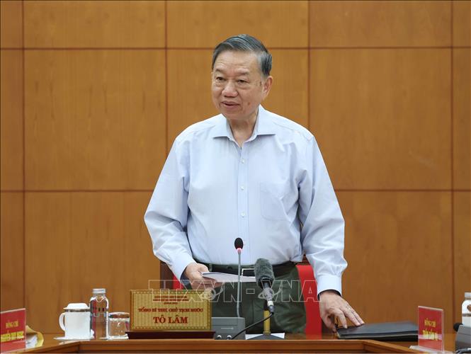 Tổng Bí thư, Chủ tịch nước Tô Lâm phát biểu chỉ đạo. Ảnh: Thống Nhất – TTXVN
