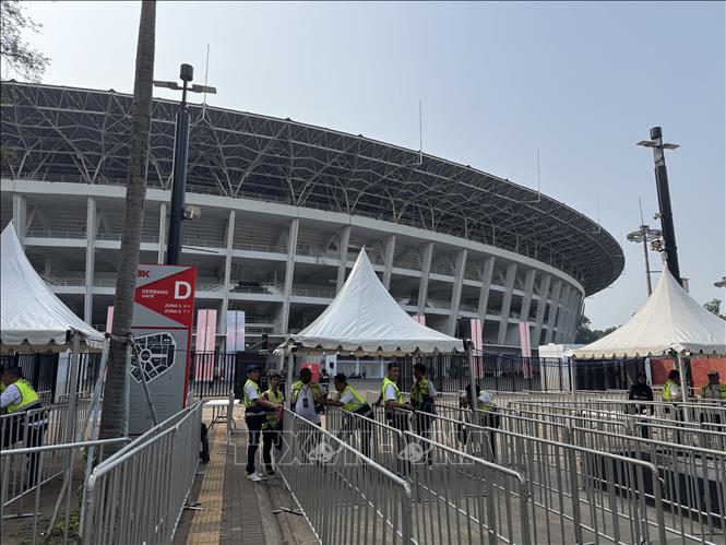 Khung cảnh sân Gelora Bung Karno tại Jakarta chiều 2/10. Ảnh: Đỗ Quyên - Phóng viên TTXVN tại Indonesia. 
