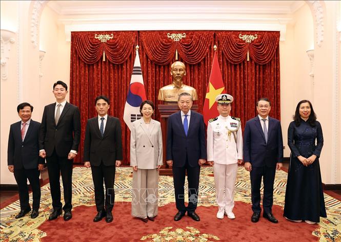 Tổng Bí thư, Chủ tịch nước Tô Lâm tiếp Đại sứ Hàn Quốc Lee Mi Yon. Ảnh: Thống Nhất – TTXVN