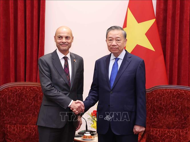 Tổng Bí thư, Chủ tịch nước Tô Lâm tiếp Đại sứ Cộng hoà Pháp Didier Le Bret. Ảnh: Thống Nhất – TTXVN