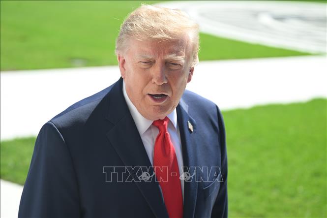 Tổng thống Mỹ Donald Trump phát biểu tại Nhà Trắng, ngày 1/10/2026. Ảnh: AA/TTXVN phát