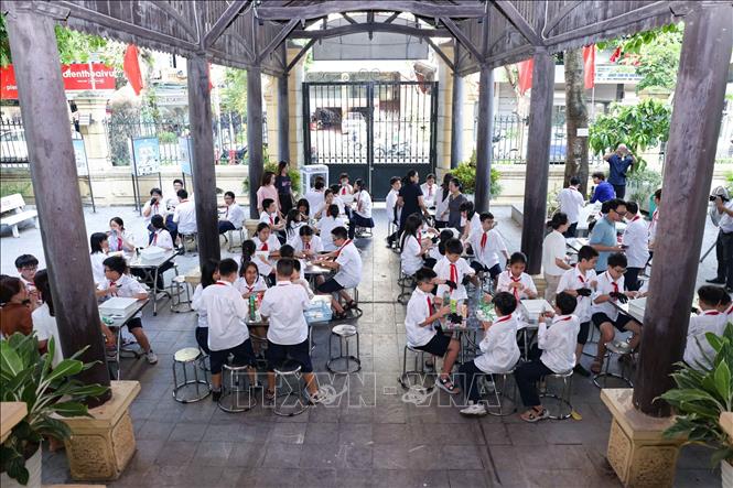 Điểm đáng chú ý của chương trình là tính liên môn và khả năng kết nối kiến thức với thực tiễn. Từ một que kem quen thuộc, học sinh vận dụng kiến thức Khoa học tự nhiên về truyền nhiệt, chuyển thể và nhiệt độ đông đặc; sử dụng Toán học để thu thập, xử lý dữ liệu; tiếp cận quy trình thiết kế kỹ thuật để giải quyết vấn đề; đồng thời mở rộng hiểu biết về lịch sử, địa lý địa phương, mỹ thuật và tiếng Anh. Ảnh: Thanh Tùng - TTXVN