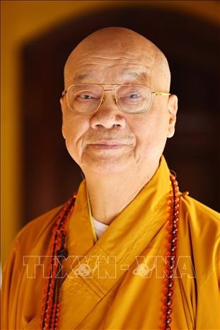 Hòa thượng Thích Thanh Nhã – Công dân Thủ đô ưu tú năm 2026. Ảnh: Minh Đức – TTXVN