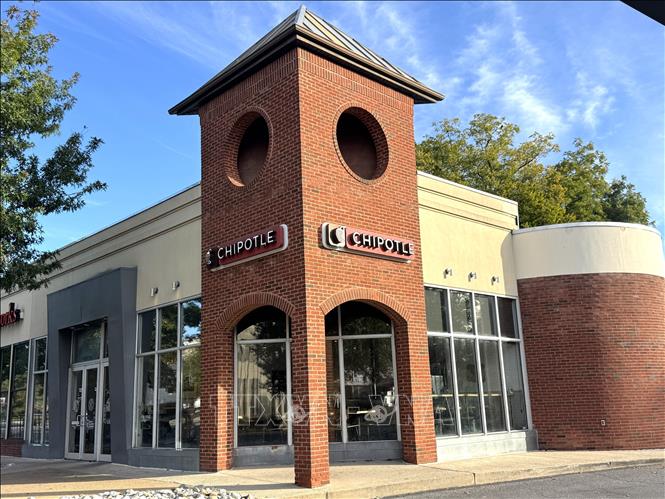 Một cửa hàng Chipotle trên đường Wisconsin ở thủ đô Washington D.C. Ảnh: Đoàn Hùng - P/v TTXVN tại Mỹ