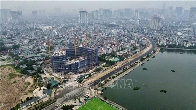 Đoạn tuyến Nguyễn Trãi - Đầm Hồng thông xe kỹ thuật ngày 10/10. Ảnh: Trần Việt - TTXVN 