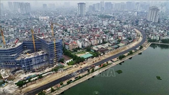 Đoạn tuyến Nguyễn Trãi - Đầm Hồng thông xe kỹ thuật ngày 10/10. Ảnh: Trần Việt - TTXVN 