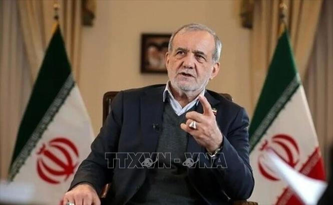 Tổng thống Iran Masoud Pezeshkian. Ảnh: IRNA/TTXVN phát