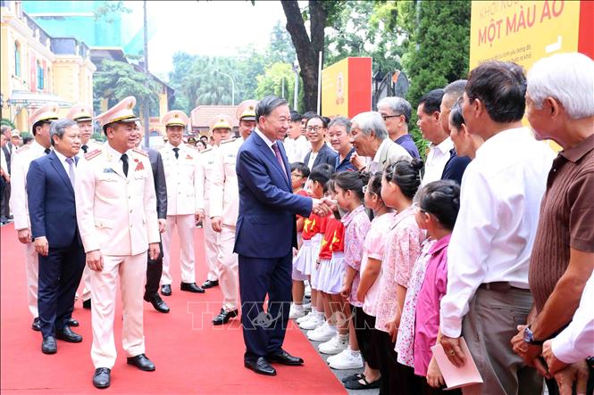 Tổng Bí thư, Chủ tịch nước Tô Lâm tới dự buổi lễ. Ảnh: Phạm Kiên - TTXVN