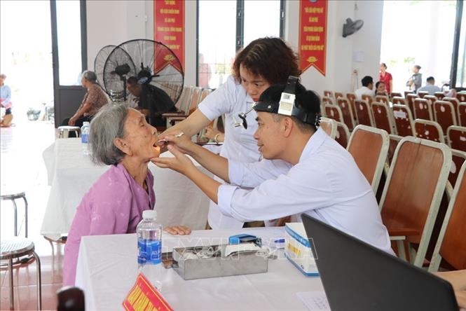 Xã An Phú (thành phố Hải Phòng) có khoảng hơn 8.300 người được khám sức khỏe, khám sàng lọc miễn phí năm 2026. Ảnh: Mạnh Minh - TTXVN