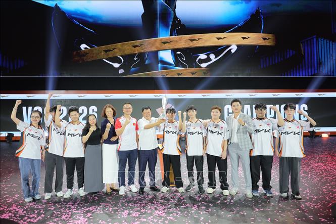 SAIGON MVK ACADEMY vô địch VCS 2026. Ảnh: Hoàng Ngọc - TTXVN