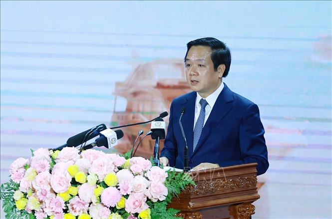 Bí thư Tỉnh uỷ Hưng Yên Phạm Quang Ngọc phát biểu. Ảnh: Dương Giang – TTXVN 
