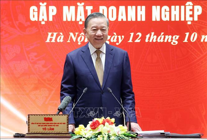 Tổng Bí thư, Chủ tịch nước Tô Lâm phát biểu. Ảnh: Thống Nhất – TTXVN