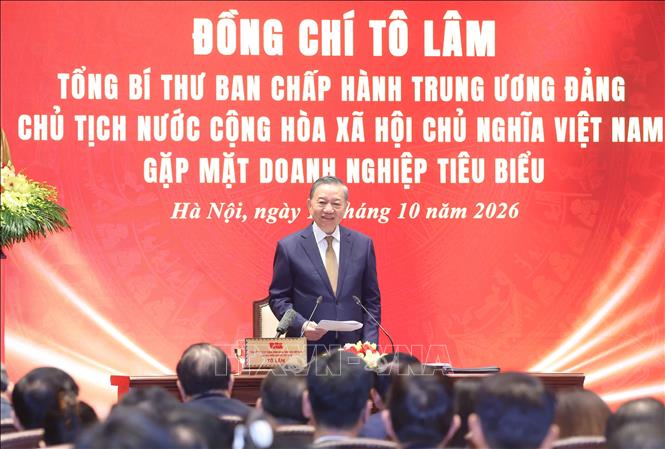 Tổng Bí thư, Chủ tịch nước Tô Lâm phát biểu. Ảnh: Thống Nhất – TTXVN