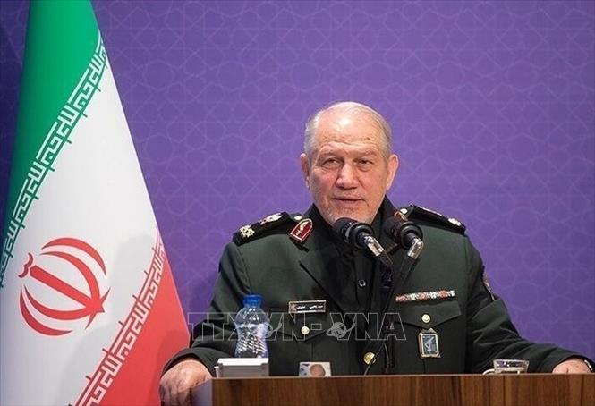 Ông Yahya Rahim Safavi, phát biểu nhân Ngày Công nghiệp Quốc phòng Iran. Ảnh: IRNA/TTXVN phát