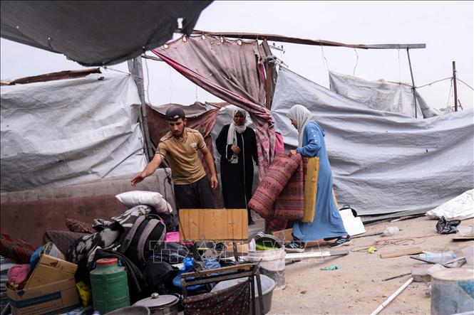 Người dân tại Gaza ngày 11/10/2026. Ảnh: THX/TTXVN phát