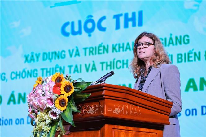 Bà Silvia Danailov - Trưởng đại diện UNICEF tại Việt Nam phát biểu. Ảnh: Lê Đông - TTXVN