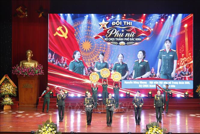 Phần dự thi của các đội. Ảnh: Thanh Thương- TTXVN