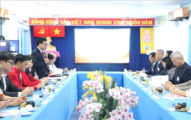 A view of the working session. VNA Photo: Thanh Vũ