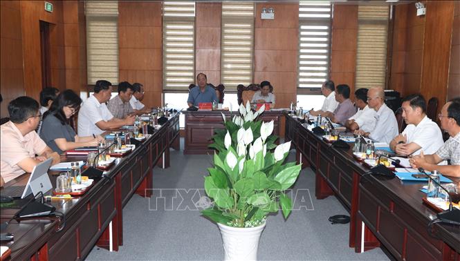 Quang cảnh buổi làm việc. Ảnh: Tuấn Phi - TTXVN 