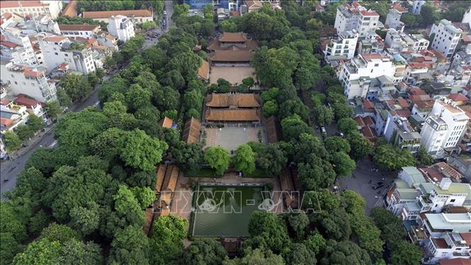 Toàn cảnh khu Văn Miếu - Quốc tử Giám ngày nay. Ảnh: Huy Hùng - TTXVN