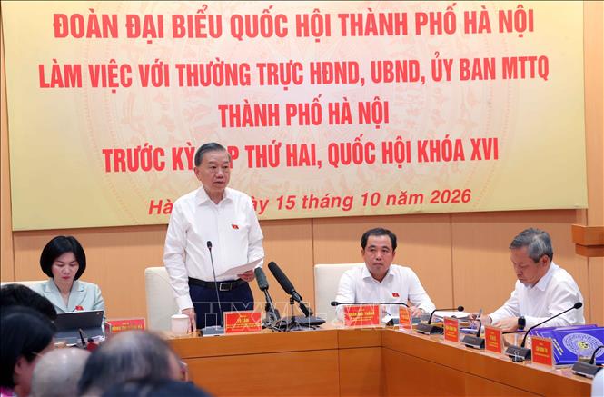 Tổng Bí thư, Chủ tịch nước Tô Lâm phát biểu. Ảnh: Văn Điệp - TTXVN