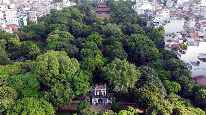 Toàn cảnh khu Văn Miếu - Quốc tử Giám ngày nay. Ảnh: Huy Hùng - TTXVN