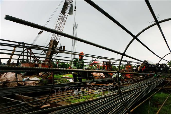 Khu vực công nghiệp - xây dựng được Cần Thơ đặt mục tiêu tăng 17,26% trong quý IV; trong đó, công nghiệp tăng 15,96%, xây dựng tăng 22,56%. Ảnh: Duy Khương – TTXVN