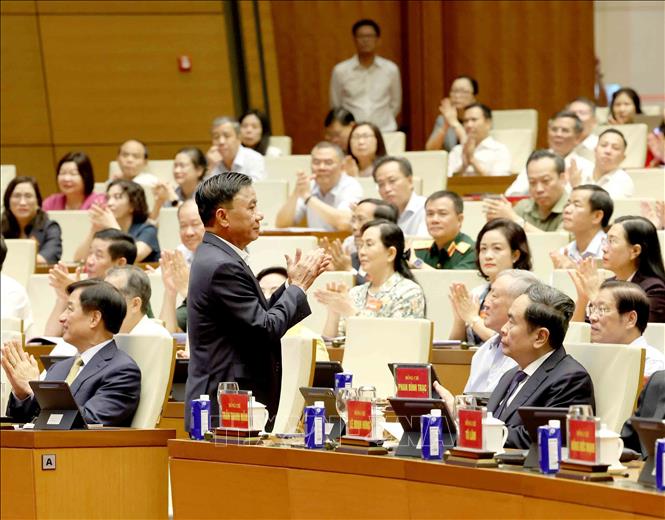 Uỷ viên Bộ Chính trị, Thường trực Ban Bí thư Trần Cẩm Tú dự hội nghị. Ảnh: Phương Hoa - TTXVN