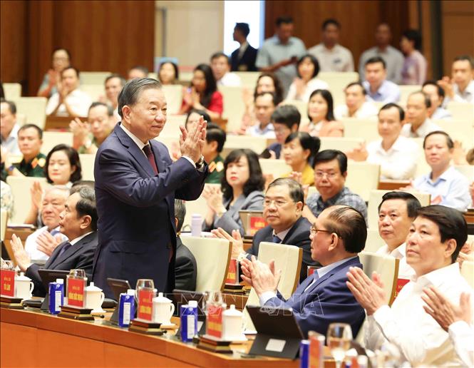 Tổng Bí thư, Chủ tịch nước Tô Lâm dự và chỉ đạo hội nghị. Ảnh: Phương Hoa - TTXVN
