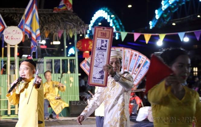 Nghệ thuật Bài Chòi của Việt Nam được UNESCO công nhận là Di sản văn hóa phi vật thể đại diện của nhân loại vào năm 2017. Ảnh: Trần Lê Lâm – TTXVN