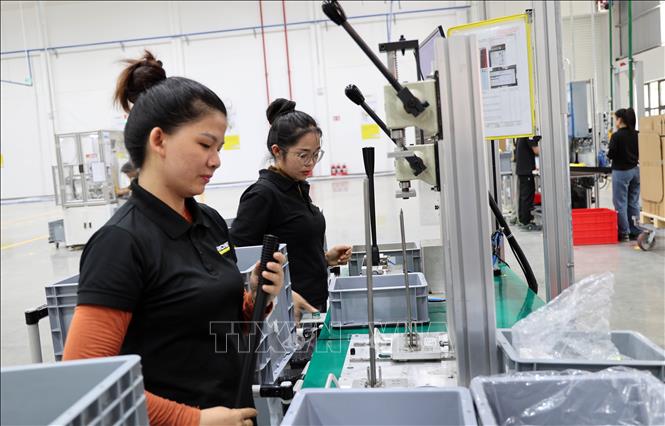 Tập đoàn Karcher, Đức đưa vào vận hành Nhà máy sản xuất thiết bị làm sạch tại Khu công nghiệp, hậu cần cảng Tam Hiệp, xã Núi Thành, thành phố Đà Nẵng. Ảnh: Trần Tĩnh – TTXVN