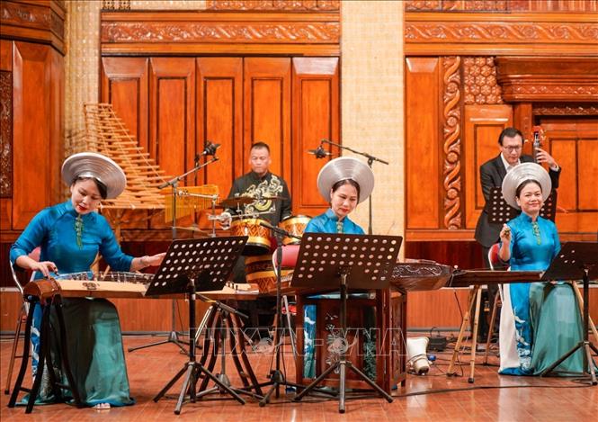 Học viện Âm nhạc Quốc gia Việt Nam là nơi đào tạo nhiều thế hệ nghệ sĩ, nhạc sĩ, nhà nghiên cứu và giảng viên, đóng góp quan trọng vào sự phát triển của nền âm nhạc Việt Nam. Ảnh: Khánh Hoà - TTXVN