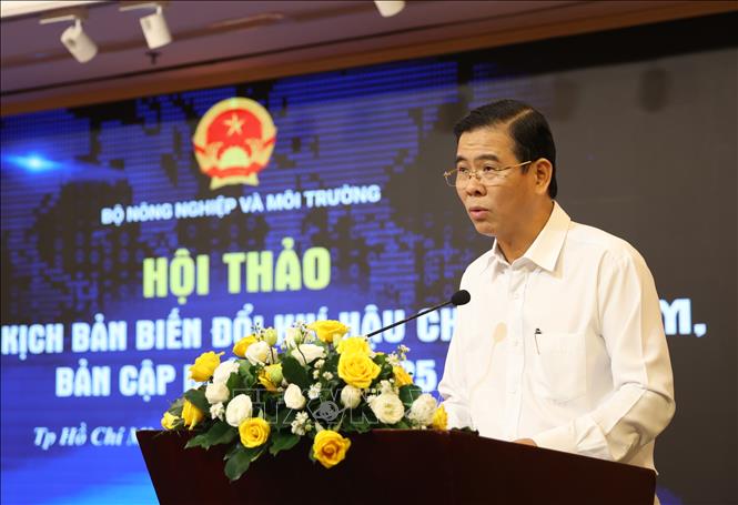Ông Nguyễn Hồng Nguyên, Phó Giám đốc Sở Nông nghiệp và Môi trường TP. Hồ Chí Minh, phát biểu tại Hội thảo. Ảnh: Hồng Đạt - TTXVN