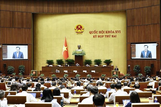 Quang cảnh phiên họp, chiều 17/10. Ảnh: Doãn Tấn - TTXVN
