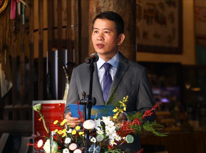 Ông Phạm Tuấn Long, Giám đốc Sở Văn hoá, Thể thao và Du lịch Hà Nội phát biểu. Ảnh: Khánh Hoà - TTXVN