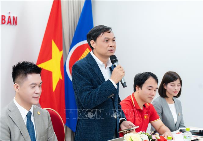 Lãnh sự Nguyễn Thành Trung – Tổng Lãnh sự quán Việt Nam tại Fukuoka phát biểu tại sự kiện.  Ảnh: Xuân Giao - PV TTXVN tại Nhật Bản