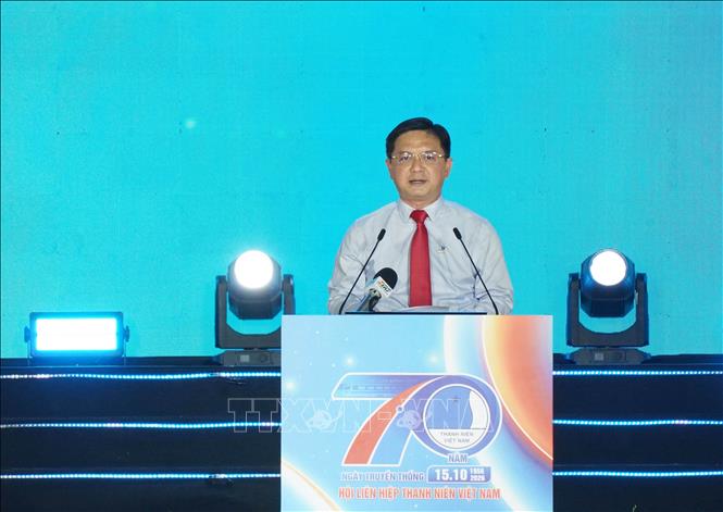 Ông Nguyễn Mạnh Cường, Phó Chủ tịch UBND TP. Hồ Chí Minh phát biểu tại chương trình. Ảnh: Trung Tuyến - TTXVN 