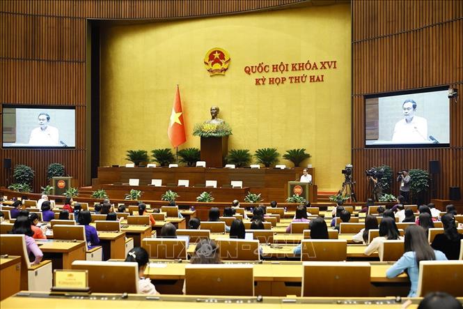 Chủ tịch Quốc hội Trần Thanh Mẫn phát biểu. Ảnh: Doãn Tấn – TTXVN