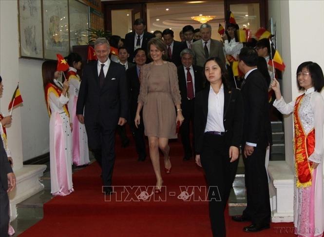 Thái tử Vương quốc Bỉ Philippe và Công nương Mathilde dự hội thảo 