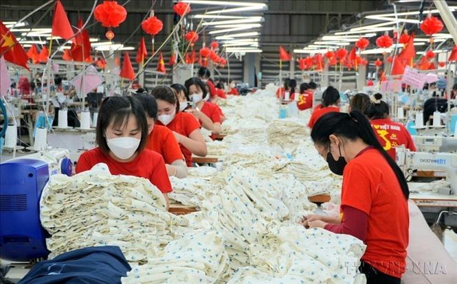 Việt Nam xuất khẩu sang Bỉ nhiều mặt hàng chủ lực, trong đó có giày dép, thiết bị máy tính, hàng dệt may, hàng thủy sản... Ảnh: Đồng Thúy - TTXVN