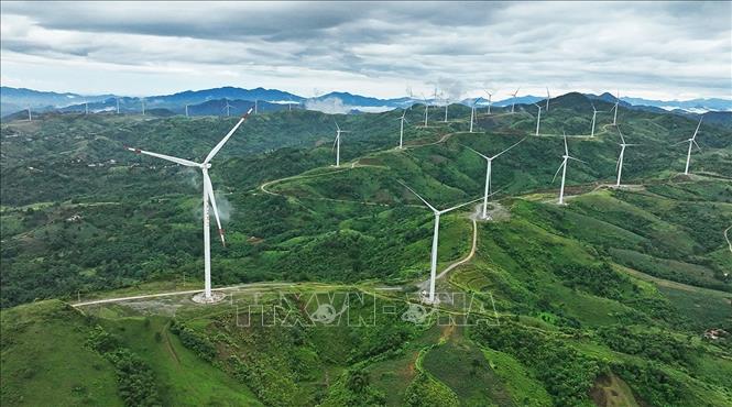 Xã Khe Sanh là vùng trọng điểm của Quảng Trị thu hút các dự án nhà máy điện gió. Ảnh: Vũ Sinh - TTXVN